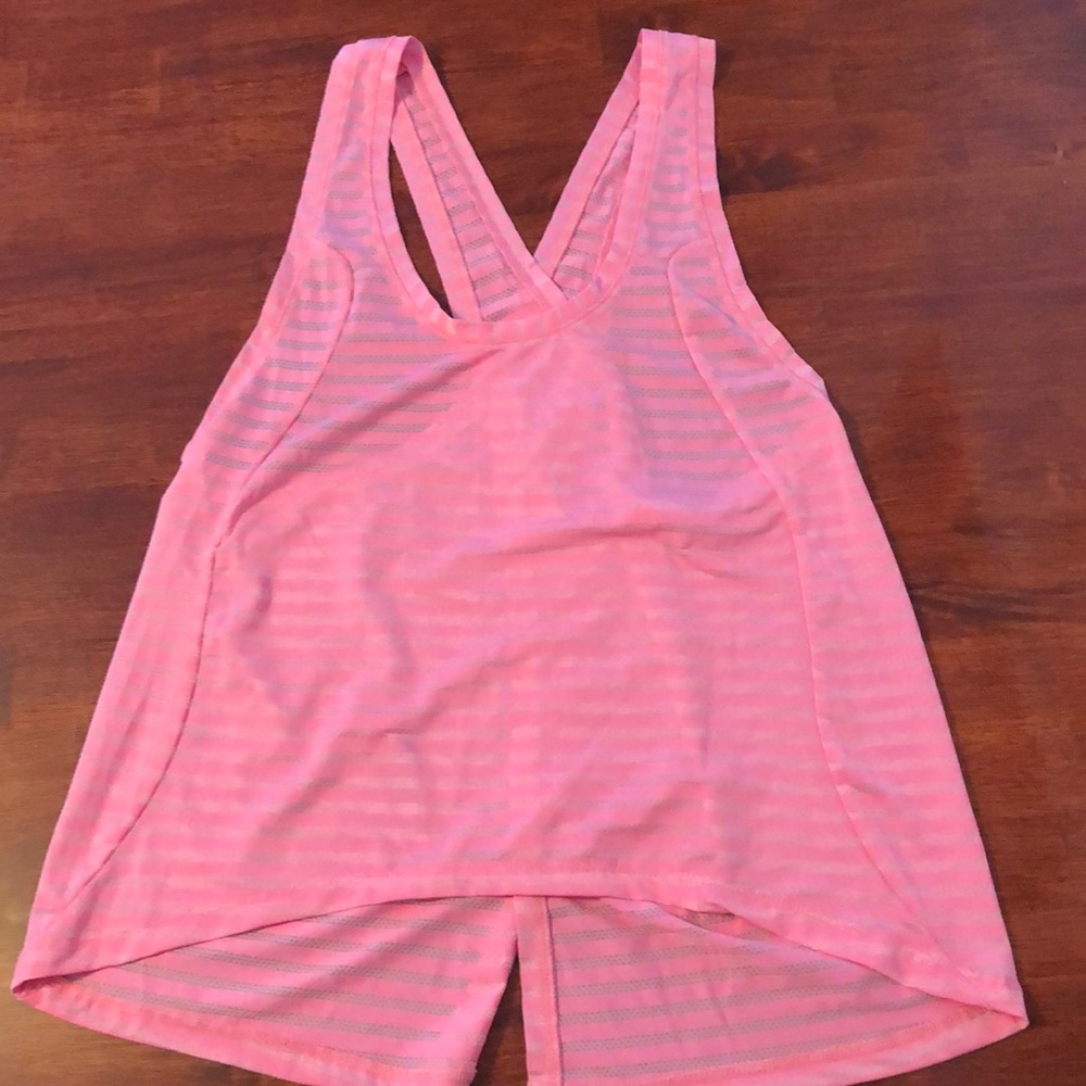 Zyia pink split back nimbus tank - NWOT